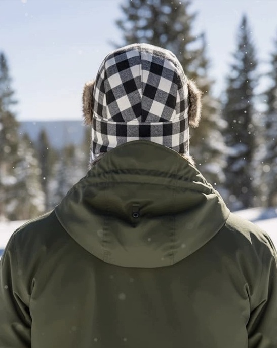ZYLIOO Czapka Zimowa Uszatka 2XL 60-65 cm Futro + Maska na Twarz Unisex