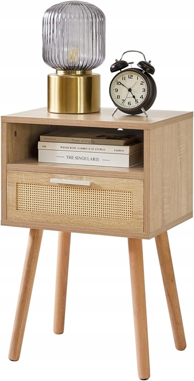STOLIK NOCNY SZAFKA Z SZUFLADĄ STYLOWY WNS009N IBUYKE 60 cm