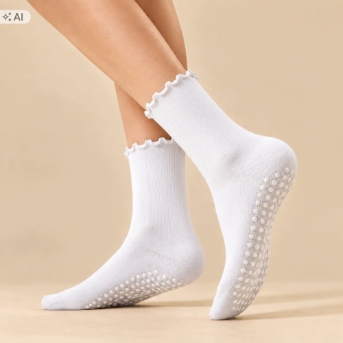 Skarpetki antypoślizgowe damskie Yoga Socks 4 pary do jogi pilatesu